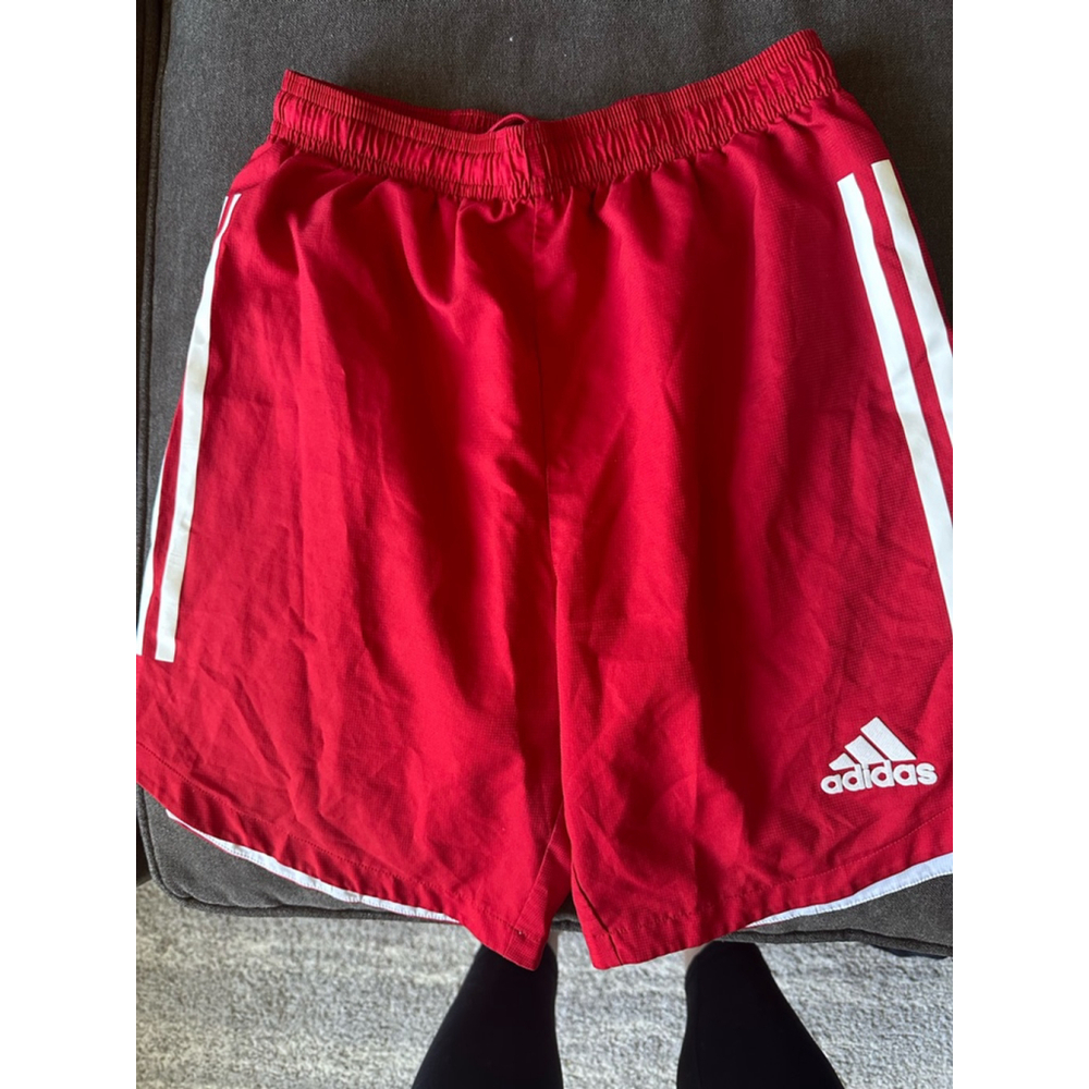 Boys Adidas Shorts Size L Red Athletic